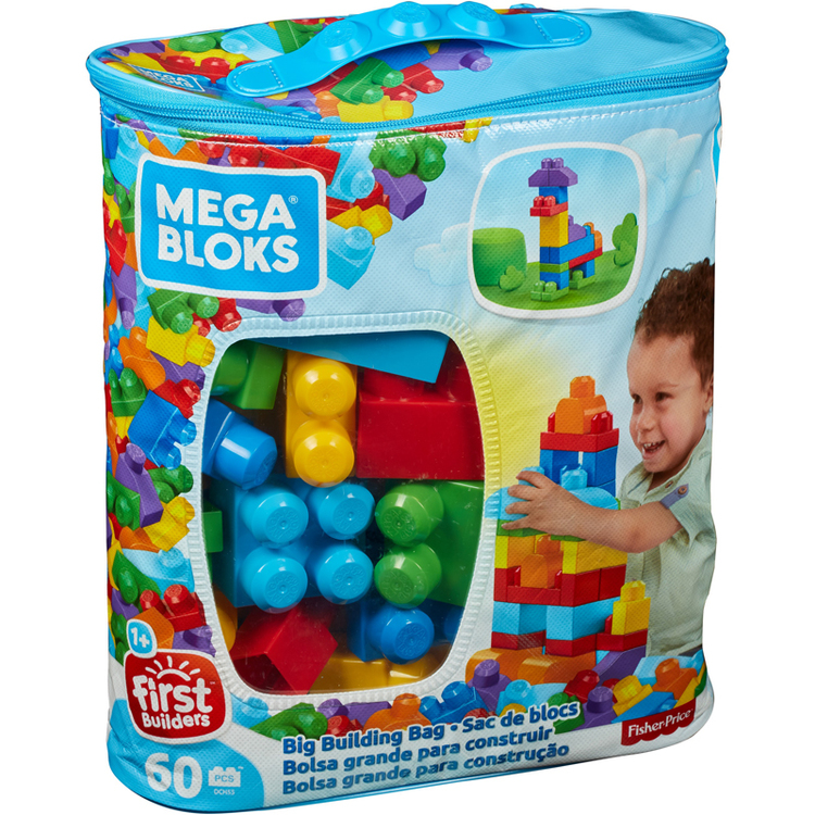 Mega Bloks - 60 delar Stora Byggklossar - Fr 12mån