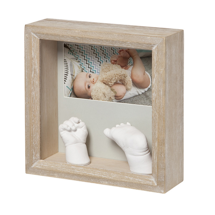 Baby Art Smycka fotoramen m ditt barns egna 3D hand o fotavtryck