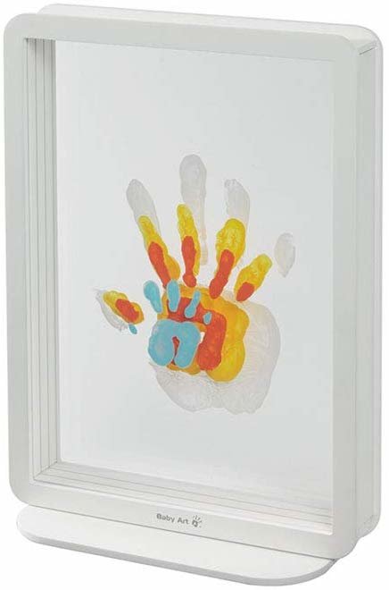 Baby Art Family Touch Handprints. Superposed Handprints