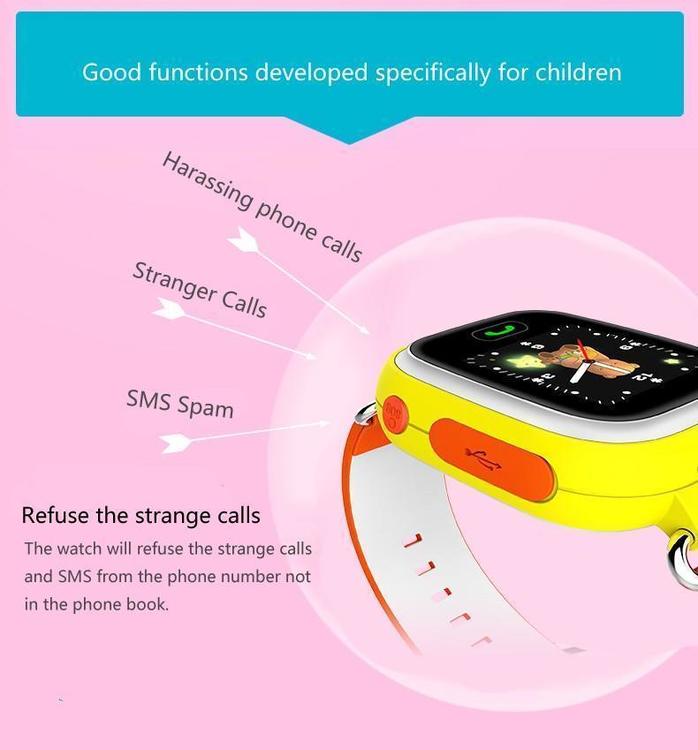 GPS+LBS Smartklocka Stegräknare mm för barn. Sim-kort Medföljer