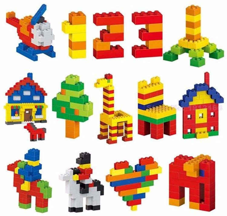 1000 delar Byggklossar Kompatibla med Lego