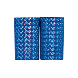 Holografiska serpentiner blå, 2-pack