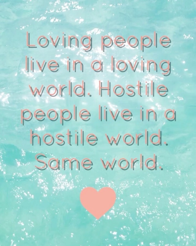 We live in the same world and yet it can be so different.