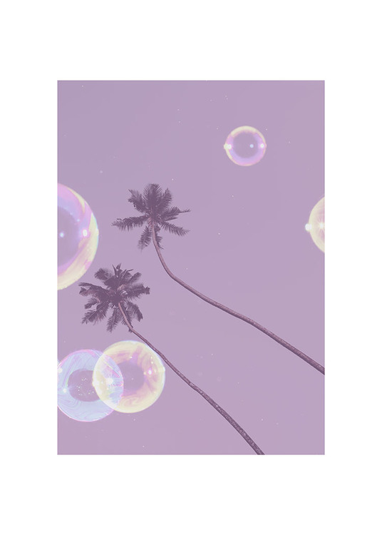 Artwork Love Bubbles Purple