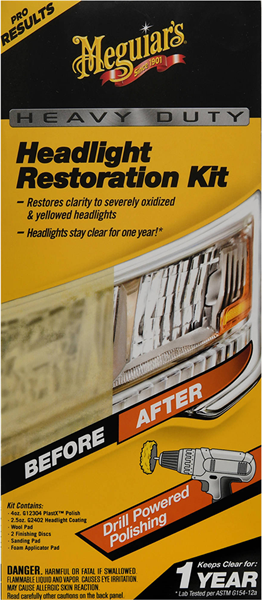 Heavy Duty Headlight Restoration Kit Meguiars