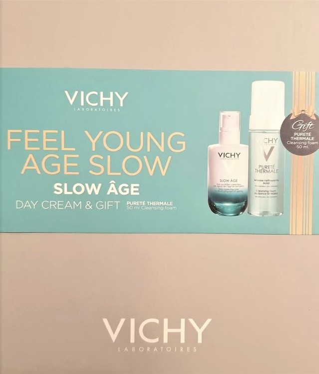 Vichy FEEL YOUNG AGE SLOW- Vichy Slow Age Daily Care 50 ml, Vichy Pureté Thermale Cleansing Foam 50 ml