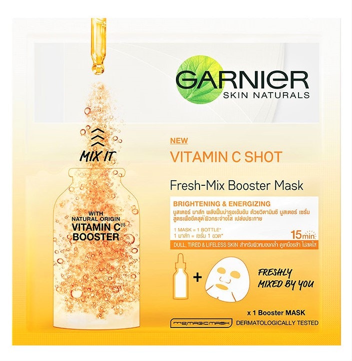 Garnier Vitamin C Shot Fresh-Mix Tissue Mask