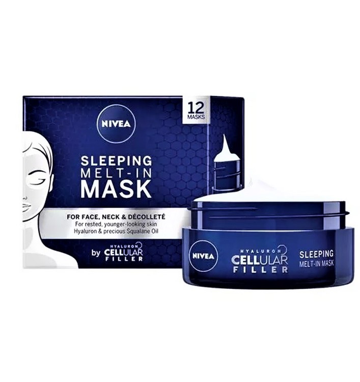 Nivea Sleeping Melt In Face Mask 50ml Hyaluron Anti Age