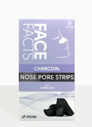 Face Facts  Charcoal Nose Pore Strips 6 st