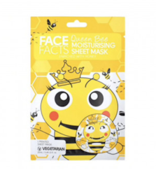 Face Facts Queen Bee Moisturising Printed Sheet Face Mask 20ml