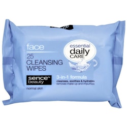 Sencebeauty Facial Cleansing Wipes 3-in-1  25-pack