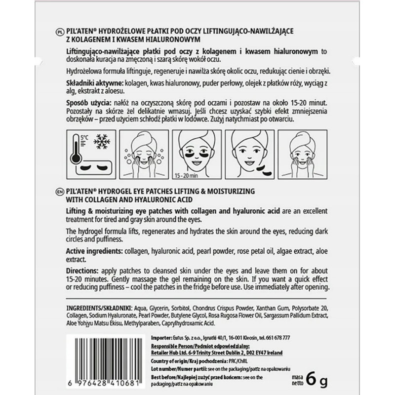 Ögonplåster – Lifting & Återfuktning (5 par)