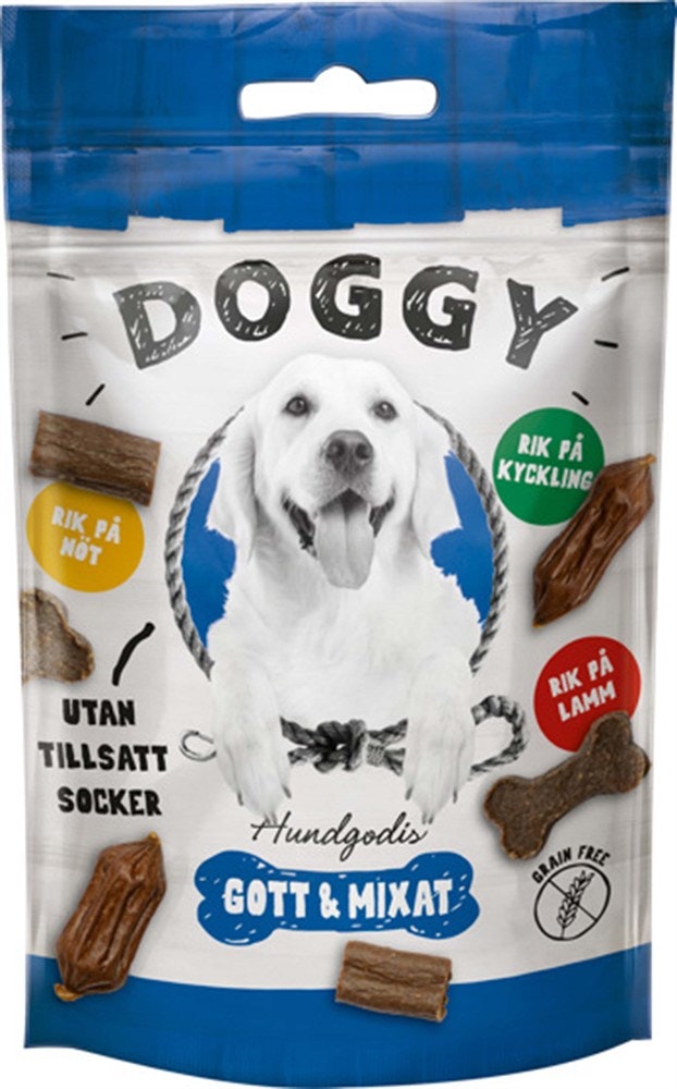 Doggy Hundgodis Gott och Mixat 60 g