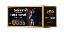 Doggy D-paté multibox, med nöt&lax 600 g