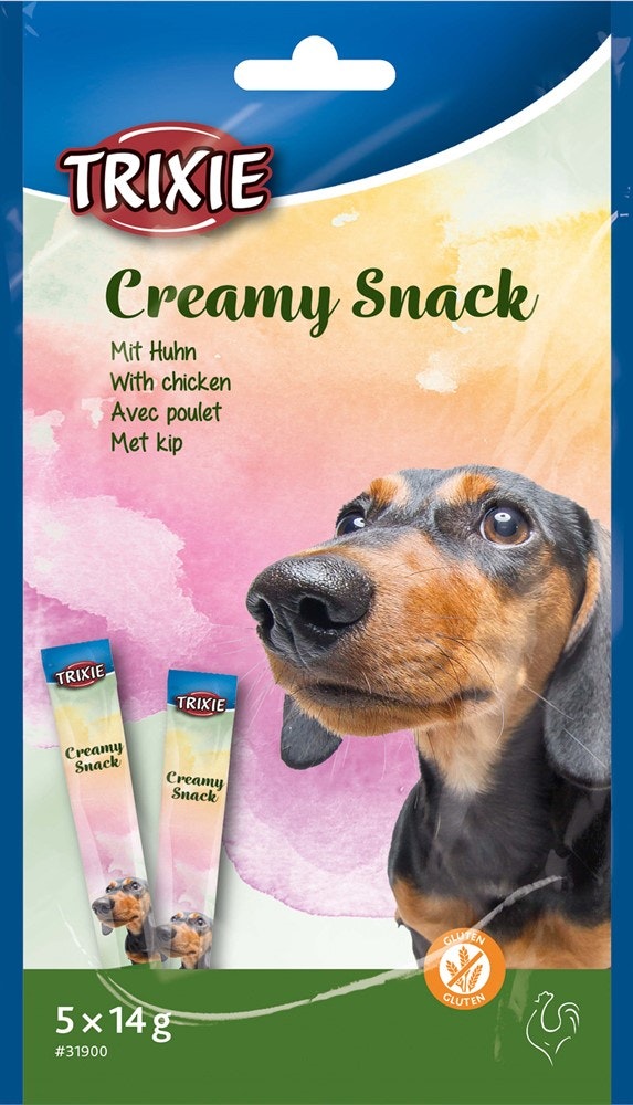 Creamy Snacks Hund Kyckling, 5 × 14 g