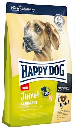 HappyDog Junior Giant Lamb & Rice 15 kg