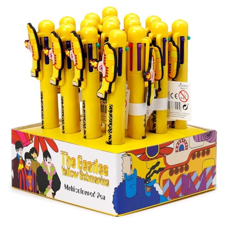 The Beatles Yellow Submarine Penna med Multifärg med Berlock (6 Färger)