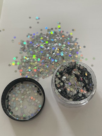 Fyndvara Bodyglitter Silver holographic (ca 10 gram)