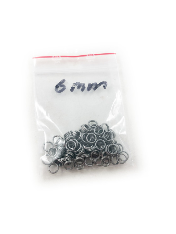 Split rings stainless steel-100 pcs, 6mm