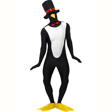 Pingvin morphsuit Second Skin Maskeraddräkt