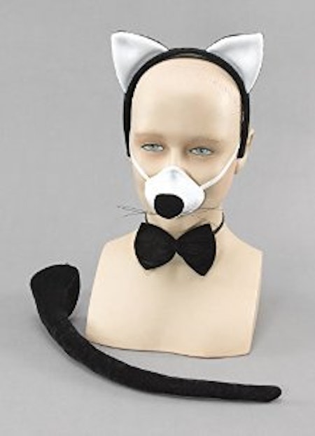 Katt set med ljud som låter vid tryck på nosen Maskerad