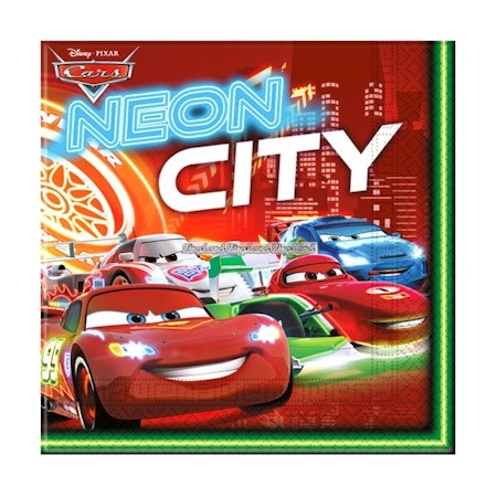 Disney Cars Neon City servetter 20 st