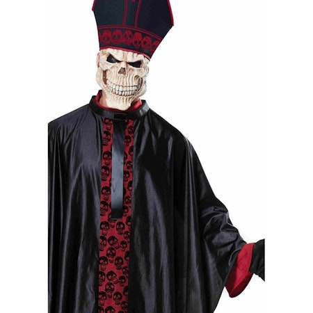 Påve Skelett Skräck Maskeraddräkt Halloween