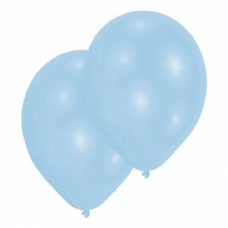 Ljusblå latex ballonger 8-pack