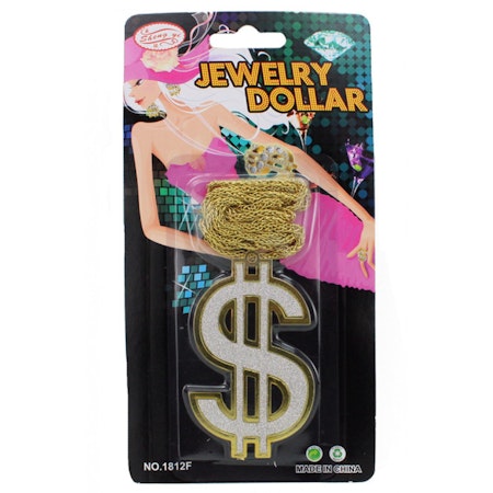 Dollar halsband Guldfärgat