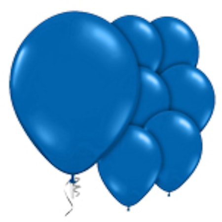 Mörkblå latex ballonger 6-Pack