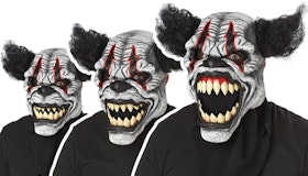 Läskig clown ansiktsmask Halloween Maskerad