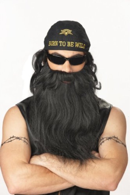 Biker Skägg med mustasch