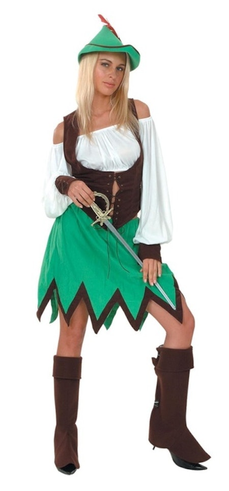 Lady Robin Hood Maskeraddräkt - Maskeradjätten