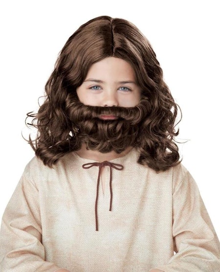 Jesus peruk och skägg barn