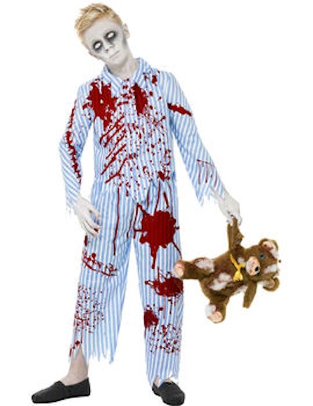 Zombie pyjamas pojke Maskeradkläder Halloween - Maskeradjätten