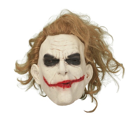 Jokern mask med hår Halloween