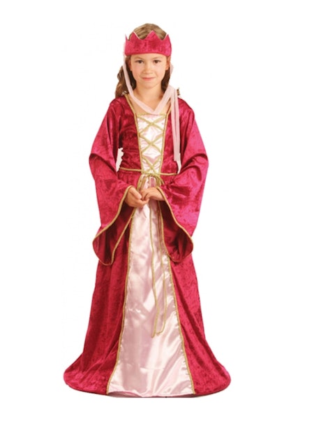 Renässans Prinsessklänning Drottning barn Maskeraddräkt