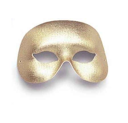 Halvtäckande guldmask
