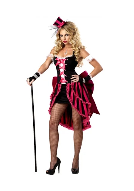 Moulin Rouge show girl Eye Candy Maskeraddräkt