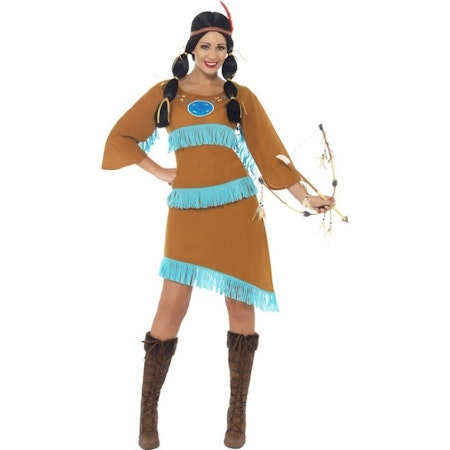 Indiandräkt Prinsessa dräkt Maskeraddräkt Halloween