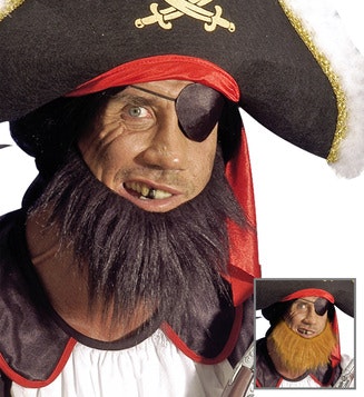 Piratskägg Svart