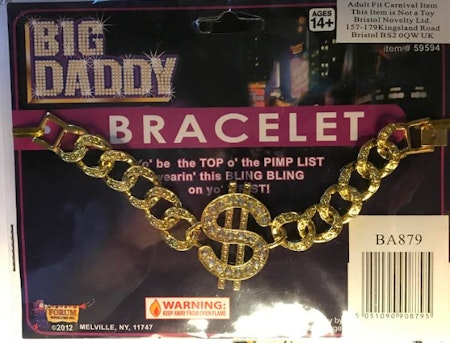 Big Daddy Pimp armband Maskerad