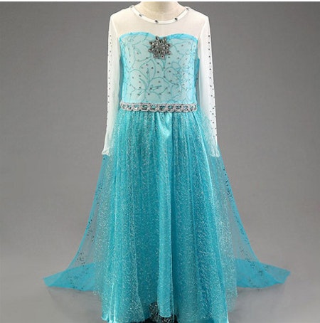 Frost Elsa prinsessklänning
