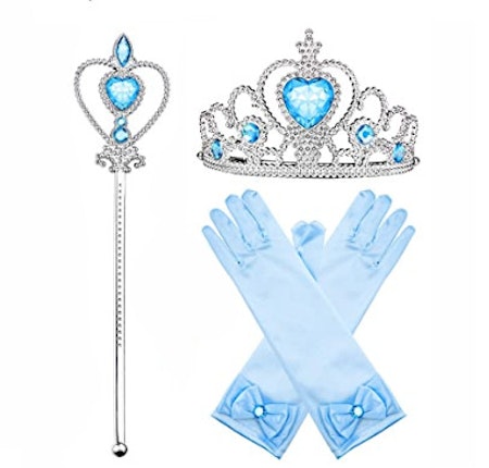 Blått Prinsess set