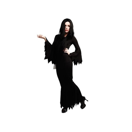 Vampyria Morticia Adams Klänning Maskeradkläder Halloween