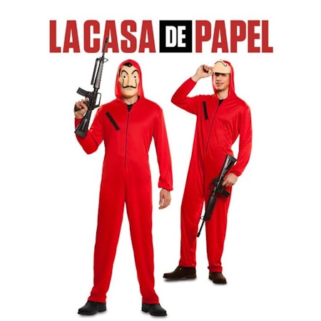 La Casa De Papel Maskeraddräkt Halloween