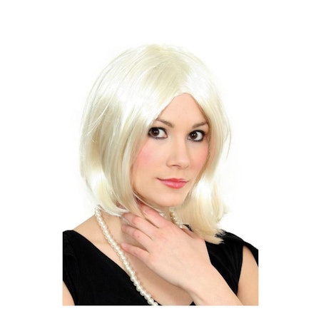 Blond Celebrity Peruk Maskerad Halloween