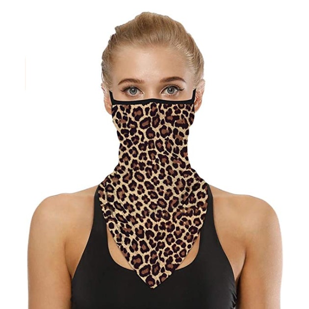 Munskydd Ansiktsscarf Bandana Baklava Tvättbar Leopard