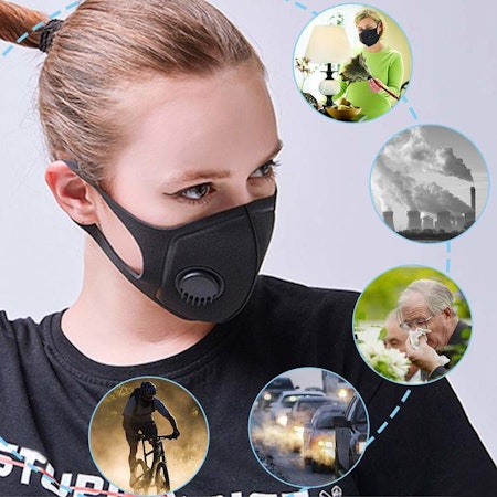 Tvättbart Munskydd / Mask Ventil 3-pack