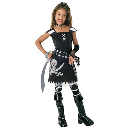 Svart Piratklänning Barn Halloween Maskeraddräkt